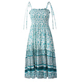 Beth Dutton Bohemian Dress Summer Spring Midi Dresses Sling Midi Dress Beach Holiday Dress