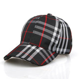Vintage Check Baseball Cap Plaid Stripes