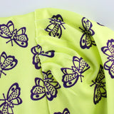 Strawberry Print Butterfly Print Mini  Dress Retro Dress