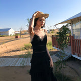 The Great Gatsby Daisy Dress Women's Summer Sexy Slim-Fit Black Dress