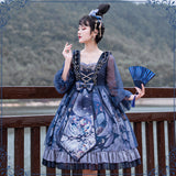 Gothic Lolita Harajuku Style Clothing Sakura Aciclovir Gel Lolita New Unicorn Op Lolita Dresses