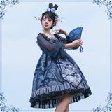 Gothic Lolita Harajuku Style Clothing Sakura Aciclovir Gel Lolita New Unicorn Op Lolita Dresses