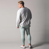 jogging shorts for men Slim Fit Muscle Gym Men Shorts Muscle Bros Autumn Sports Casual Pullover Outdoor Running Workout Long Sleeve T-shirt