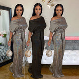 The Great Gatsby Dress Attire Evening Dress Autumn Noble Elegant Sequins