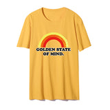 Beth Dutton Outfits Golden State of Mind Rainbow Printing Pattern Cotton Short Sleeve T-shirt