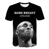 In Memory of Kobe T Shirt Summer Commemorative T-shirt Men's T-shirt