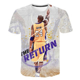 In Memory of Kobe T Shirt T-shirt Printed Men's and Women's round Neck