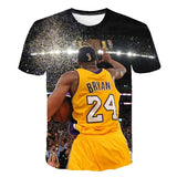 In Memory of Kobe T Shirt Summer T-shirt Men's round Collar Short-Sleeve T-shirt