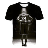 In Memory of Kobe T Shirt Printed 3DT T-shirt round Neck Short Sleeve