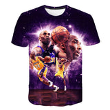 In Memory of Kobe T Shirt Printed 3DT T-shirt round Neck Short Sleeve