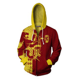 Harry Potter Slytherin 3D Digital Printing Sweater Casual Zipper Hoodie