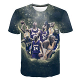 In Memory of Kobe T Shirt Printed 3DT T-shirt round Neck Short Sleeve