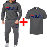 Men′s Athletic Tracksuit Sweat Suits for Men Outfits Men Leisure Sports Sweater Letter Print Hooded T-shirt plus Size Loose Fashion