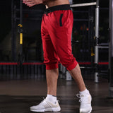 Jogging Shorts for Men Spring Leisure Sports Lace Cropped Pants Slim Fit Fashion Cotton Sports Pants