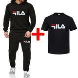 Men′s Athletic Tracksuit Sweat Suits for Men Outfits Men Leisure Sports Sweater Letter Print Hooded T-shirt plus Size Loose Fashion