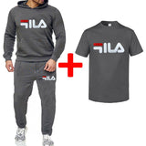 Men′s Athletic Tracksuit Sweat Suits for Men Outfits Men Leisure Sports Sweater Letter Print Hooded T-shirt plus Size Loose Fashion