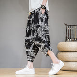 Linen Pants Straight Leg Pants Drawstring Lightweight Elastic Beach Pants Casual plus Size Loose Summer Beach