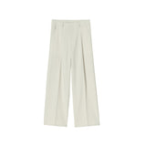 Men Suit Pants Trendy All-Matching Straight Mid-Waist Suit Pants