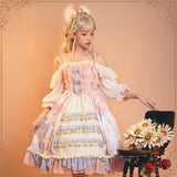 Gothic Lolita Harajuku Style Clothing Sakura Aciclovir Gel Lolita Cloud Dream Fantasy Op Lolita Dresses