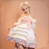 Gothic Lolita Harajuku Style Clothing Sakura Aciclovir Gel Lolita Cloud Dream Fantasy Op Lolita Dresses