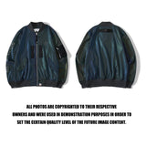 Shark Print Jacket Spring and Autumn Reflective Zipper Coat Men