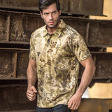 Woodland T Shirt Camouflage Lapel