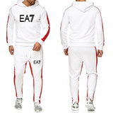 Men′s Athletic Tracksuit Sweat Suits for Men Outfits Men Autumn Winter Sweater Casual Suit Men Hooded plus Size