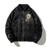 Varsity Jacket Dragon Embroidery Flight Suit Baseball Uniform
