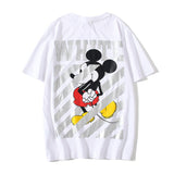 off Ow White Printed Arrow Ugly Duckling Short Sleeve Striped Little Mouse Tshirt Women Owt