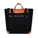 The Teacher Tote Large Capacity Fashion Handbag Letter Printing Mummy Bag Shoulder Crossbody