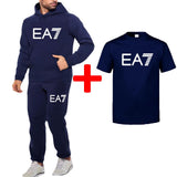 Men′s Athletic Tracksuit Sweat Suits for Men Outfits Sports Suit Casual Sweatshirt Fitness Hoodie Suit plus Size Loose Fashion