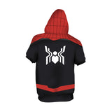 Spider Man Hoodie 3D Short Sleeve Hoodie