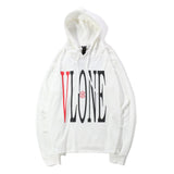 Vlone Hoodie Printed Hoodie Autumn Men's Women's Hoodie Pullover Loose Sweater