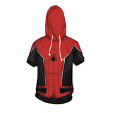 Spider Man Hoodie 3D Short Sleeve Hoodie
