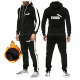 Men′s Athletic Tracksuit Sweat Suits for Men Outfits Sweater Suit Casual Sports Men Zip-up Shirt Printed Hooded plus Size Loose