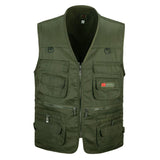Tactics Style Men's Outdoor Vest Tactical Vest Spring and Autumn Vest Men's Multi-Pocket Work Clothes Vest Men