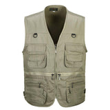 Tactics Style Men's Outdoor Vest Tactical Vest Spring and Autumn Vest Men's Multi-Pocket Work Clothes Vest Men