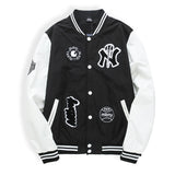 Yankees Letter Jacket Spring/Summer Men's and Women's Baseball Uniform Casual Patchwork Jacket Student All-Matching Jacket