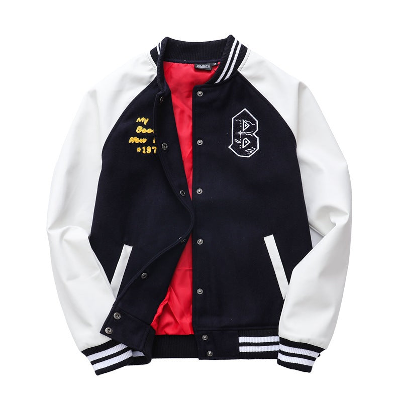 Yankee Letterman Jacket Outfit Senior Jackets Varsity Baseball College Coat Mlbny Spring Woolen Baseball Uniform Casual