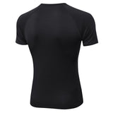Moisture Wicking Shirts Men = Sports Running Fitness Clothes Wicking T-shirt High Elasticity Training Short Sleeve