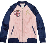Yankees Letter Jacket Spring and Summer Men's and Women's Baseball Uniform Letter Embroidery Color Matching Short Coat
