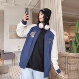 Yankees Letter Jacket Spring and Summer Men's and Women's Baseball Uniform Letter Embroidery Color Matching Short Coat