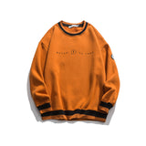 Man Fall Winter Outfis Autumn Retro Multicolor Hoodie Male round Neck Loose Pullover