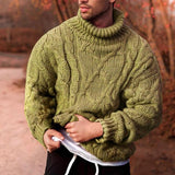 mens chunky knit Men Sweats Sweater Men's Knitted Coat Autumn and Winter Sweater