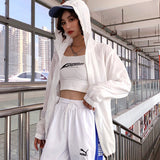 Yankees Letter Jacket Baggy Coat Men's Sun Protection Jacket Trench Coat Summer