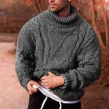 mens chunky knit Men Sweats Sweater Men's Knitted Coat Autumn and Winter Sweater
