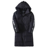 Yankees Female Winter Hooded Men and Women Thick Baggy Coat