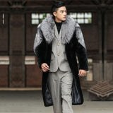 Beaver Coat Men's Marten Overcoats Winter Warm Jacket Casual plus Size