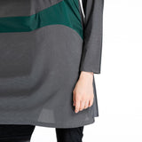 Burkini Muslim Swimwear Color Matching Conservative Swimwear Three-Piece Sports