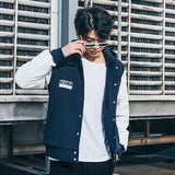 Yankees Letter Jacket Spring and Autumn Hooded Cotton Addition Baseball Uniform Men's and Women's Jacket